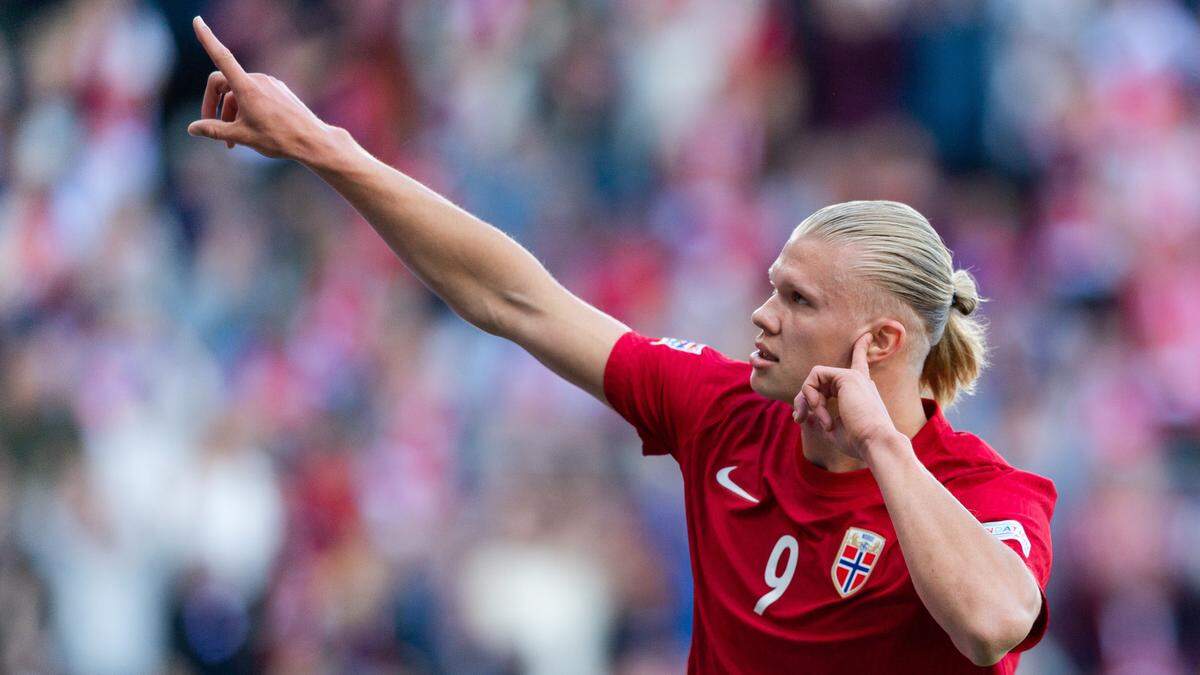 Erling Haaland kommt mit Norwegen nach Österreich