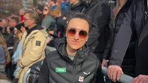 Lara Vadlau ließ sich die WM-Abfahrt nicht entgehen