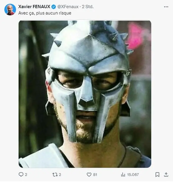 Eventuell wie ein Gladiator?