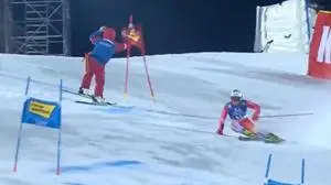 Fadri Janutin | Fadri Janutin musste einem Streckenhelfer ausweichen 