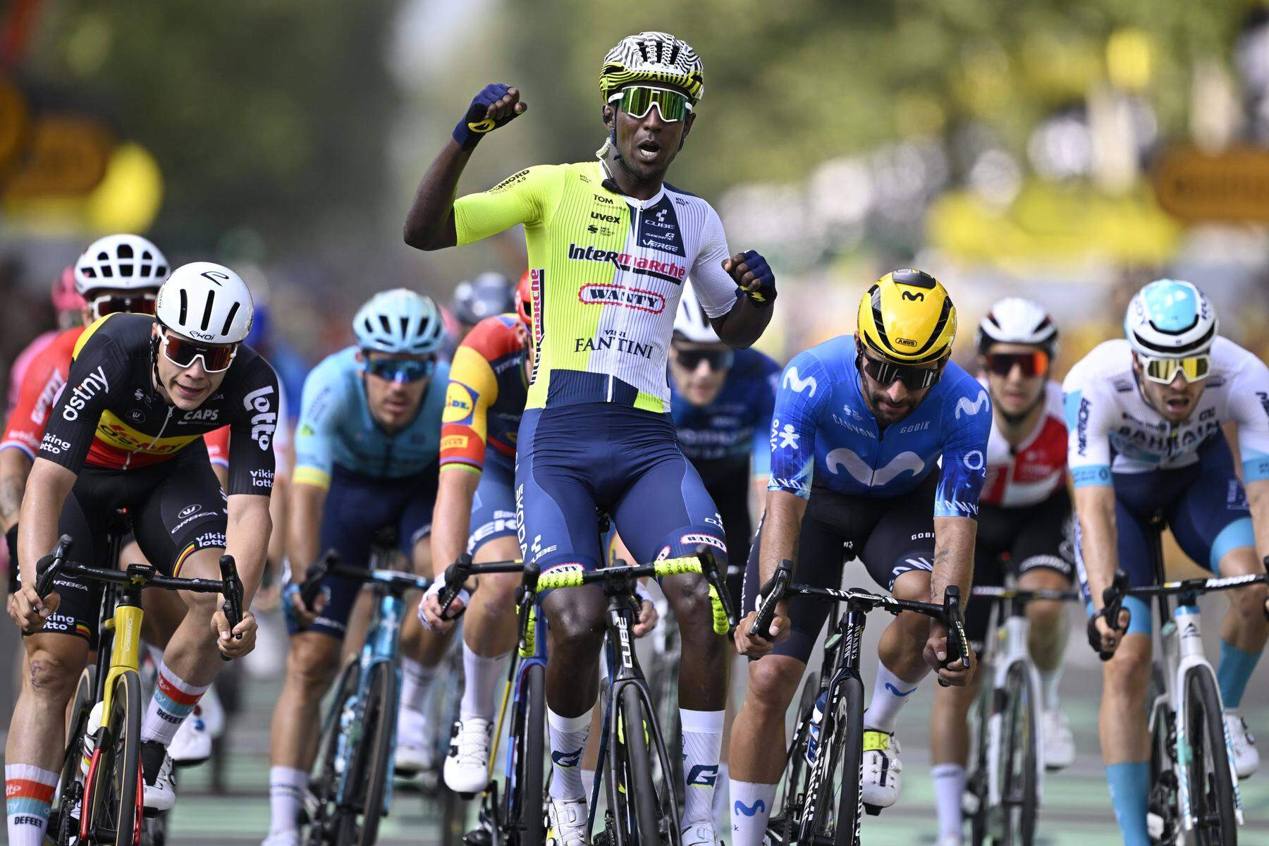 Tour de France: Erstmals in der Tour-Geschichte gewann ein Afrikaner eine Etappe