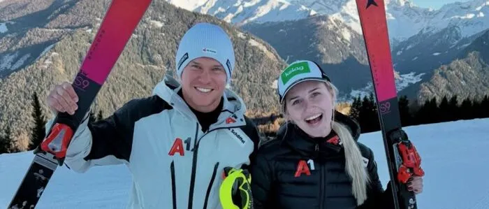 Elina Stary mit ihrem neuen Guide Stefan Winter