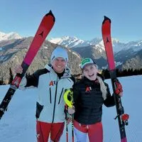 Elina Stary mit ihrem neuen Guide Stefan Winter