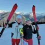 Elina Stary mit ihrem neuen Guide Stefan Winter