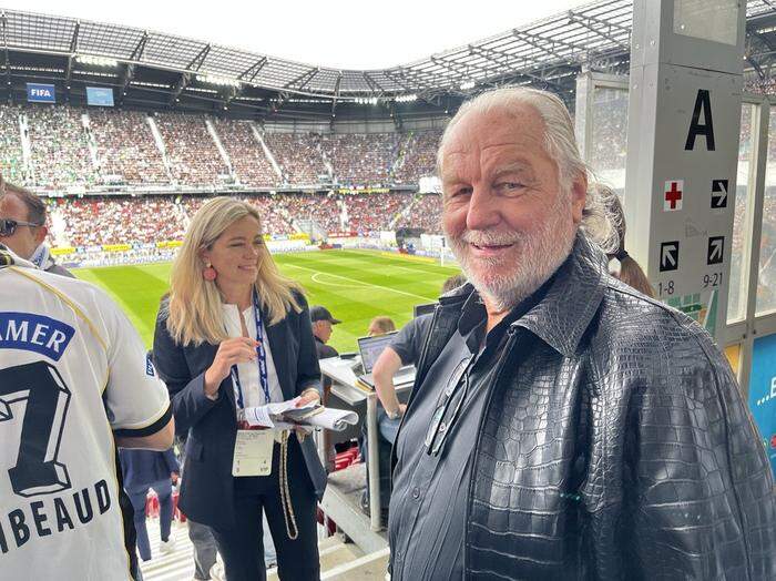 Ex-Präsident Hannes Kartnig ist im Wörthersee-Stadion 