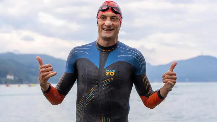 Lokalmatador Michael Weiss vor dem Start
