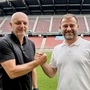 Austria Chefcoach Slobodan Grubor mit Boss Zeljko Karajica