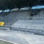 Das „Mundloch“ in der Nordtribüne ist geschlossen