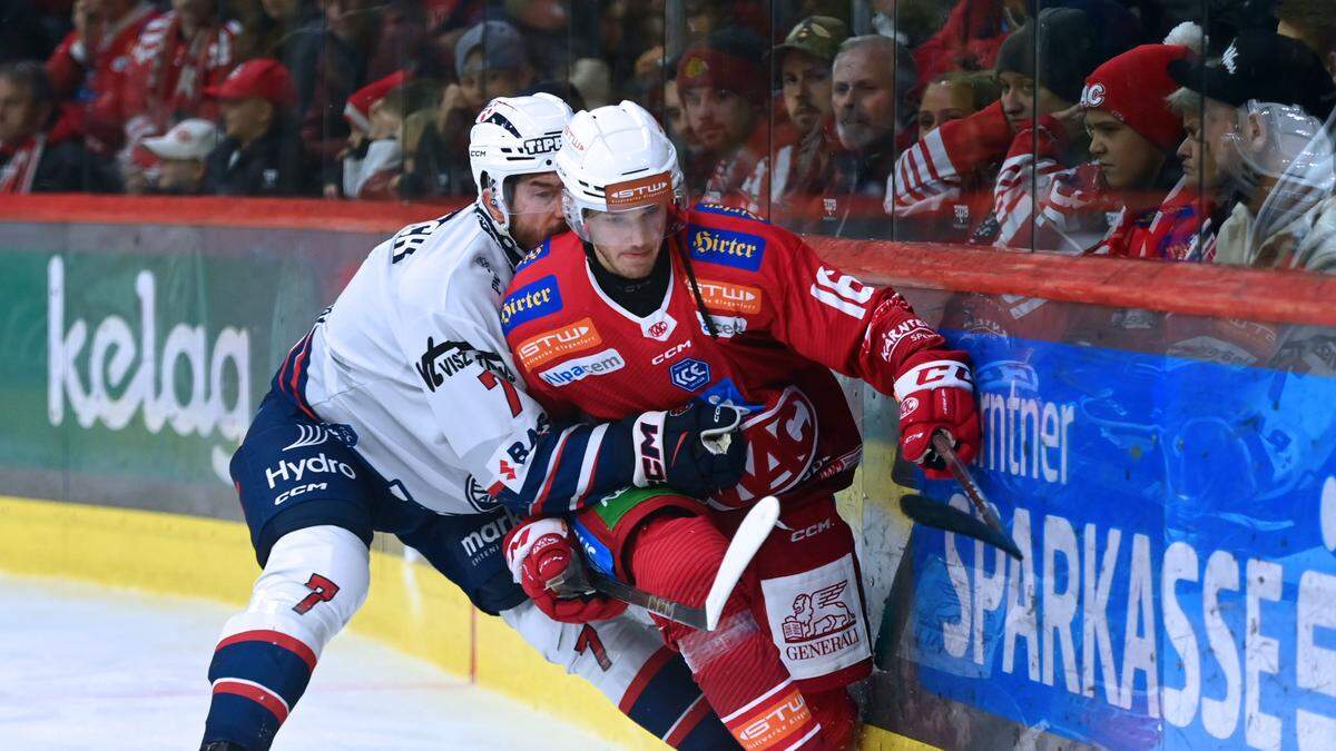 Fehervar hatte KAC-Stürmer Simeon Schwinger und Co. stets im Griff