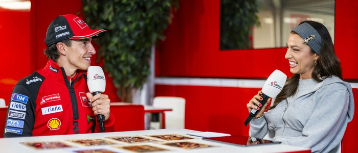 Marc Márquez im Gespräch mit Alina Marzi