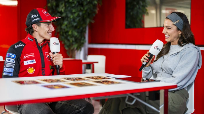 Marc Márquez im Gespräch mit Alina Marzi