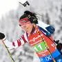  BIATHLON - REID Joanne USA beim BMW IBU World Cup Biathlon Hochfilzen 4 x 6 km Staffel der Damen am 11.12.2022, Österreich, Tirol Hochfilzen Biathlon Stadion Tirol Österreich *** BIATHLON REID Joanne USA at BMW IBU World Cup Biathlon Hochfilzen 4 x 6 km relay women on 11 12 2022, Austria, Tirol Hochfilzen Biathlon Stadium Tirol Austria