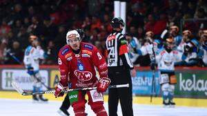 KAC-Stürmer Nick Petersen sorgte für ein Tor und ein Assist