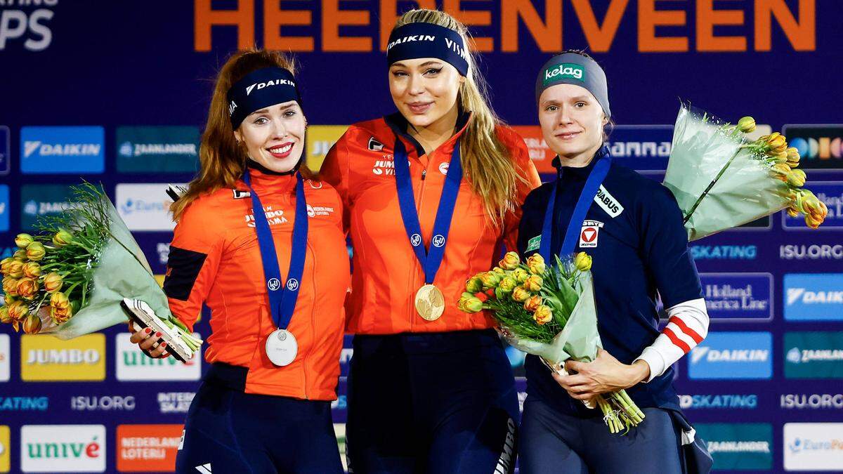 Vanessa Herzog (rechts) holte ihre zweite Bronzemedaille in Holland