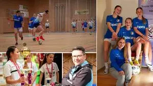 Gerhard Markun und die Kickerinnen freuen sich auf den Hallenzauber 