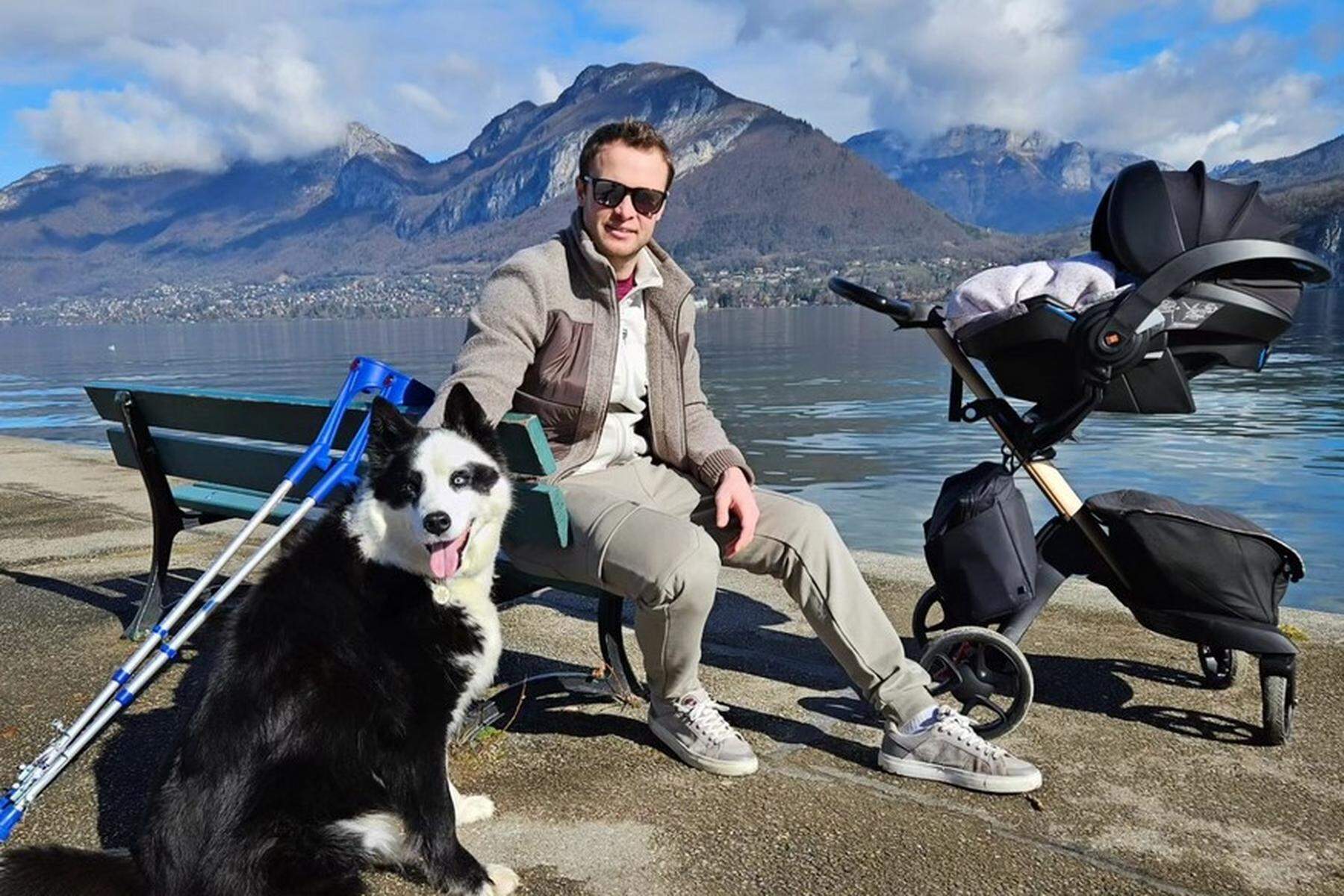 Verletzter Ski-Star: Alexis Pinturault genießt „komischen“ Winter mit Familie und Hund
