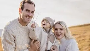Fabian Schubert mit Frau Anja und Sohn Matteo
