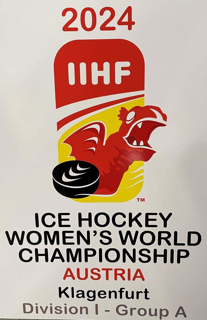 Offizielles WM-Logo mit den Kärntner Farben und dem Lindwurm