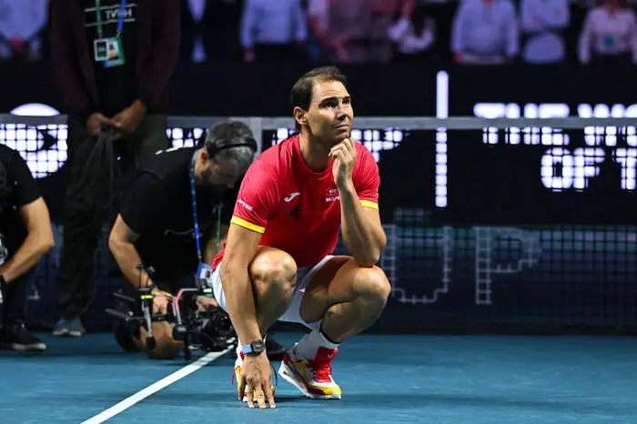 Nach dem letzten Spiel seiner Karriere wurde Nadal emotional