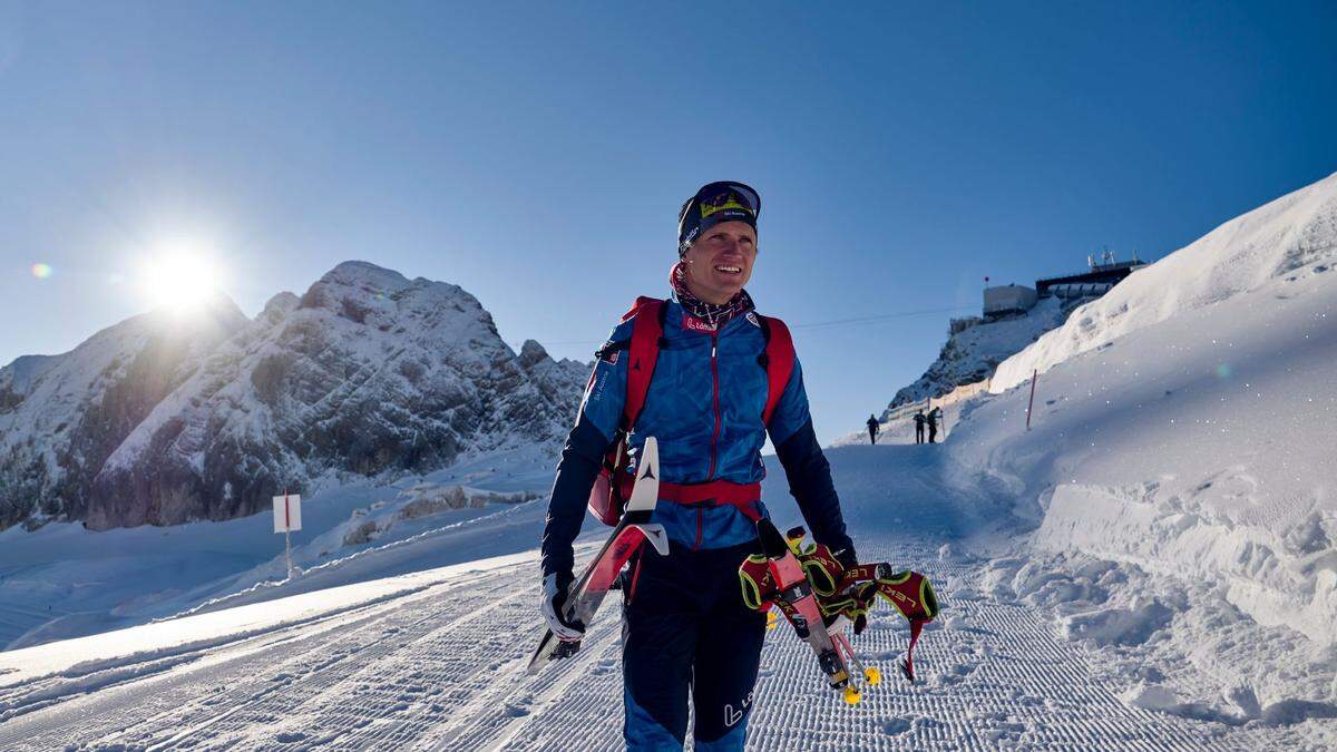 Mika Vermeulen auf dem Gletscher