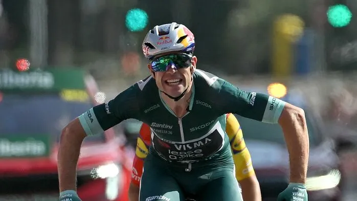 Wout van Aert gewann die 15. Etappe der Vuelta