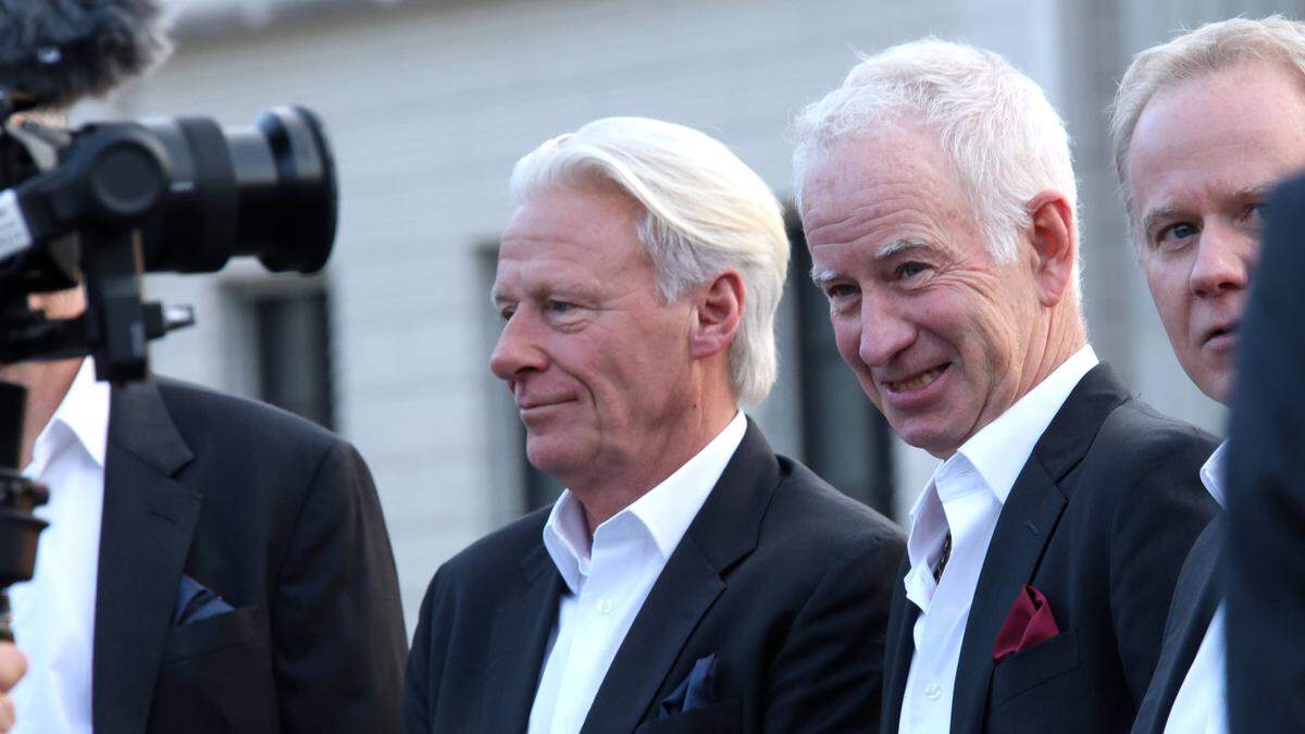 Björn Borg (links) und John McEnroe 