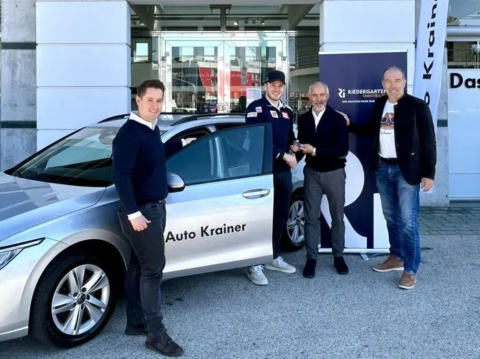 Stefan Pertl (Riedergarten), Felix Hacker, Günther Krainer und MJK-GF Michi Kummerer (v.l.)