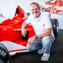 Rubens Barrichello vor dem Ferrari aus dem Jahr 2002 in Spielberg