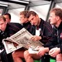 Walter Kogler (M.) und Martin Hiden absolvierten bei der WM 1998 keine Minute