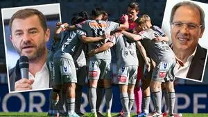 Hauptgesellschafter Zeljko Karajica (links) und Olimpija-Präsident Adam Delius