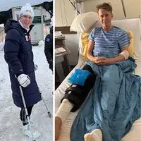 Oscar Heine kämpft sich nach dem Unfall auf der Piste zurück
