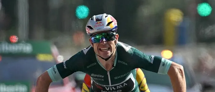 Wout van Aert gewann die 15. Etappe der Vuelta