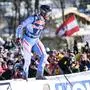 KITZBUEHEL,AUSTRIA,20.JAN.24 - ALPINE SKIING - FIS World Cup, Hahnenkamm-race, downhill, men. Image shows the rejoicing of Cyprien Sarrazin (FRA). Photo: GEPA pictures/ Christian Moser