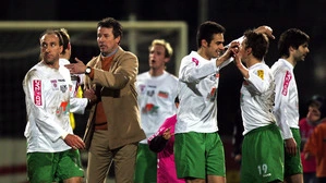 2005 war Heinz Thonhofer beim DSV Trainer von Robert Früstük (links)