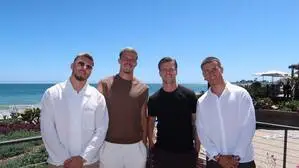 Tarik Muharemović (Zweiter von links) mit seinen bosnischen Teamkollegen