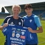 Trainer Markus Schopp mit Agustin Urrutia
