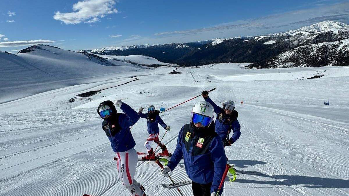 Die steirischen Skifahrer bereiten sich erstmals auch in Chile auf die Saison vor 