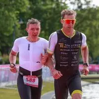Patrick Bitzinger (links) mit seinem Guide Andreas Fuchs