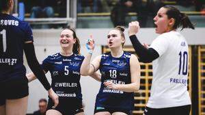 Die Klagenfurter Wildcats (Bild: Sara Neiss und Nicole Holzinger) greifen nach dem Supercup-Titel