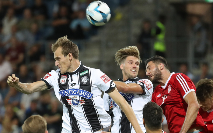 Fabian Schubert (links) und Philipp Zulechner standen 2017 dreimal gemeinsam für Sturm auf dem Platz