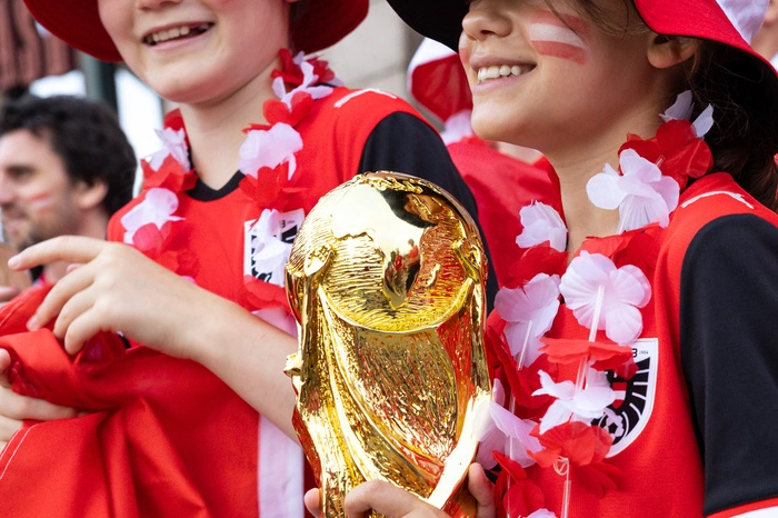 Österreichs Fans feierten bereits Stunden vor dem Spiel gegen Argentinien ihre Mannschaft