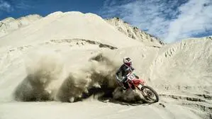 Michael Kratzer auf seiner Honda