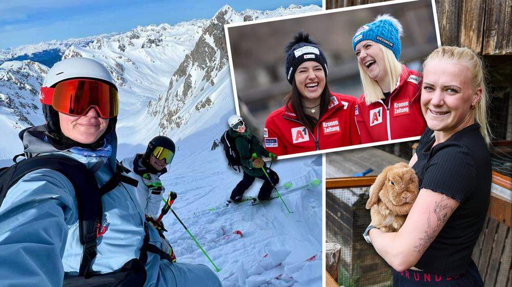 Die ÖSV-Technikgruppe ließ am Arlberg die Saison ausklingen, daheim warten am „Zwanzgerhof“ die tierischen Freunde