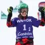 BAD GASTEIN,AUSTRIA,11.JAN.23 - SNOWBOARD - FIS World Cup, mixed parallel slalom team. Image shows the rejoicing of Daniela Ulbing (AUT). Photo: GEPA pictures/ Armin Rauthner
