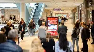 Der Screen in der Shoppingcity Seiersberg 