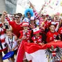 Unter den österreichischen Fans herrschte bereits Stunden vor dem Spiel gegen Argentinien beste Stimmung