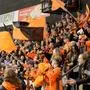 GRAZ,AUSTRIA,26.FEB.23 - ICE HOCKEY - ICE Hockey League, Graz 99ers vs Pioneers Vorarlberg. Image shows fans of 99ers. Photo: GEPA pictures/ Hans Oberlaender