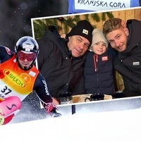 Links Christian Mayer in Aktion und mit Sohn Dennis sowie Enkel Liam