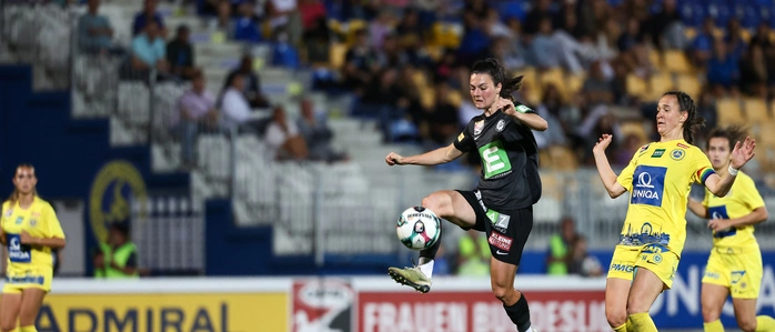 Sloweniens Teamspielerin Zala Kuštrin ist mit 13 Toren derzeit die ligaweit erfolgreichste Torschützin