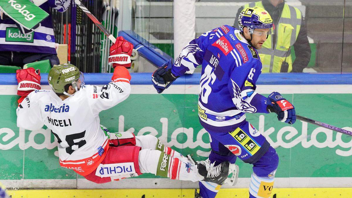 Alex Wall und der VSV wollen Bozen im Heimspiel ein Bein stellen